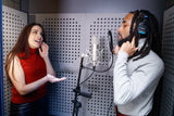 Record your voice in the studio with the help of a vocal coach!